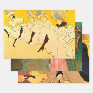 Toulouse Lautrec Gele Dansende Meisje Poster Inpakpapier Vel