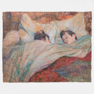 Toulouse-Lautrec - Het Bed Fleece Deken