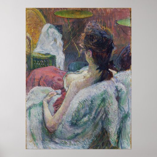 Toulouse-Lautrec - Het model rustend Poster (Voorkant)