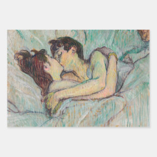 Toulouse-Lautrec - in Bed, de kus Inpakpapier Vel