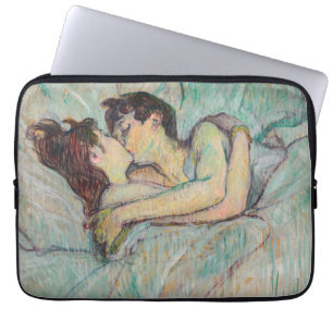 Toulouse-Lautrec - in Bed, de kus Laptop Sleeve