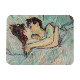 Toulouse-Lautrec - in Bed, de kus Magneet