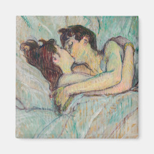 Toulouse-Lautrec - in Bed, de kus Magneet