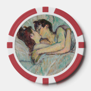 Toulouse-Lautrec - In Bed, De Kus Poker Chips