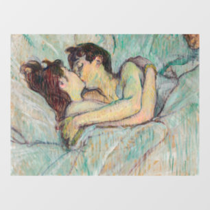 Toulouse-Lautrec - in Bed, de kus Raamsticker