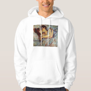 Toulouse-Lautrec in Bed the Kiss Hoodie
