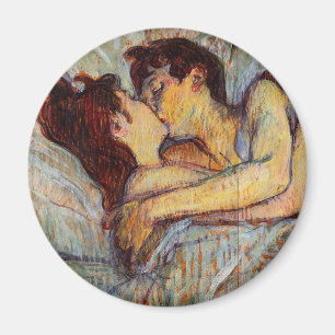 Toulouse-Lautrec in Bed the Kiss Magnet Magneet