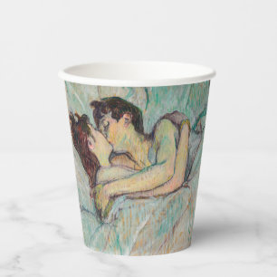 Toulouse-Lautrec - In Bed, The Kiss Papieren Bekers