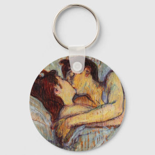 Toulouse-Lautrec in Bed the Kiss-Sleutelhanger Sleutelhanger