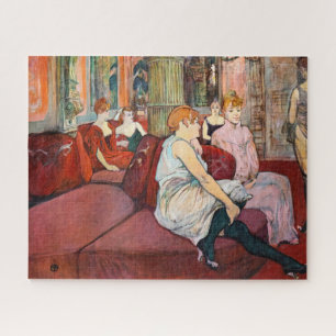 Toulouse-Lautrec - In de salon, rue des Moulins Legpuzzel
