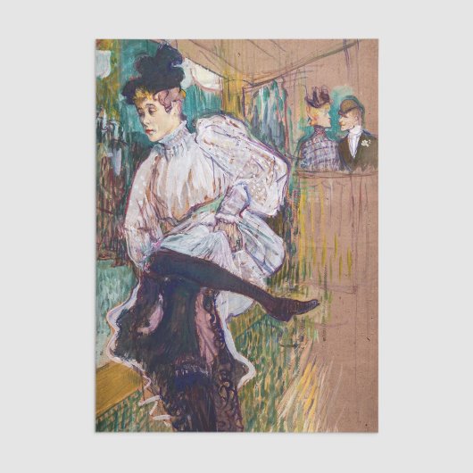 Toulouse-Lautrec - Jane Avril Dancing Tissuepapier