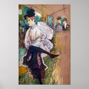 Toulouse-Lautrec - Jane Avril dansend Poster