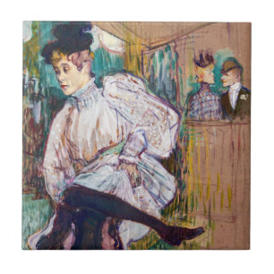 Toulouse-Lautrec - Jane Avril dansend Tegeltje
