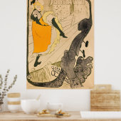 Toulouse-Lautrec Jane Avril Lithograaf Poster (Keuken)