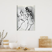 Toulouse-Lautrec: La Goulue en Valentin, Waltz Poster (Keuken)