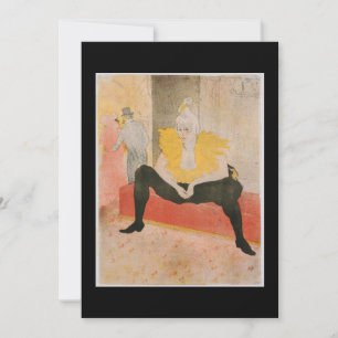 Toulouse-Lautrec - Mademoiselle Cha-u-kao Gezeten Kaart