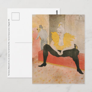 Toulouse-Lautrec - Mademoiselle Cha-u-kao Seated Briefkaart