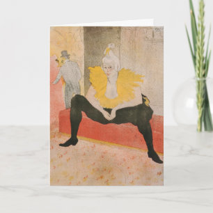 Toulouse-Lautrec - Mademoiselle Cha-u-kao Zittend Kaart