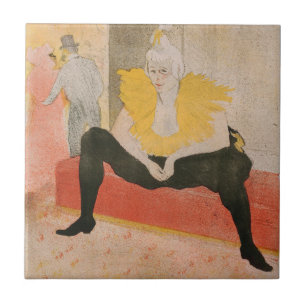 Toulouse-Lautrec - Mademoiselle Cha-u-kao Zittend Tegeltje