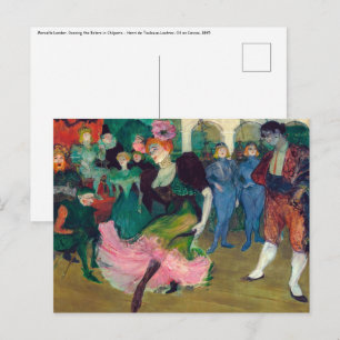 Toulouse-Lautrec - Marcelle Lender, Danser Bolero Briefkaart