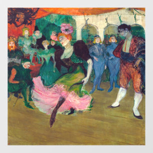 Toulouse-Lautrec - Marcelle Lender, Danser Bolero Raamsticker