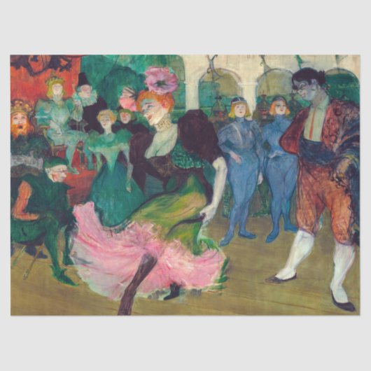 Toulouse-Lautrec - Marcelle Lender, Danser Bolero Tissuepapier (Voorkant)