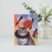 Toulouse-Lautrec Moulin Rouge Cat Briefkaart (Staand voorkant)