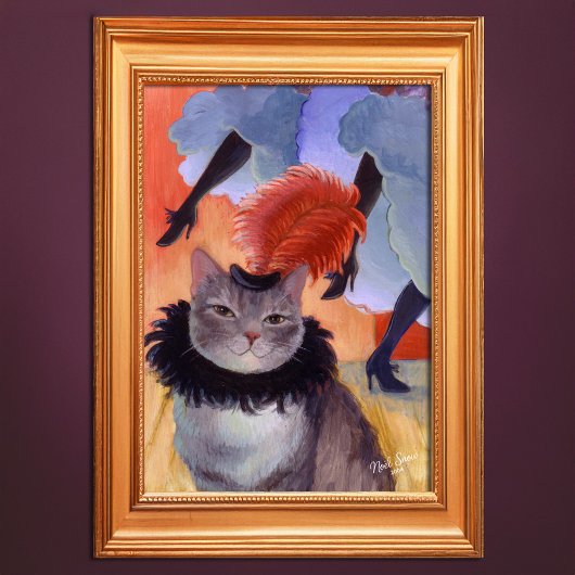 Toulouse-Lautrec Moulin Rouge Cat Wall Art Poster