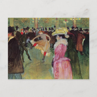 Toulouse-Lautrec, op de Rouge, de Dance Briefkaart