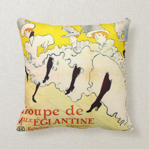Toulouse-Lautrec Oreiller Vintage d'Art