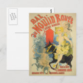 Toulouse Lautrec Poster Art Briefkaart (Voorkant / Achterkant)