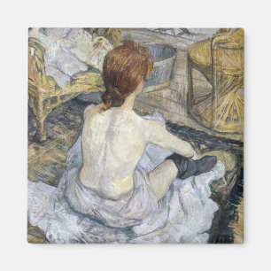 Toulouse-Lautrec - Rossige vrouw / Toilet Magneet