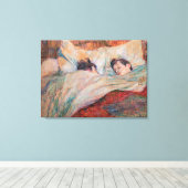 Toulouse-Lautrec - The Bed Canvas Afdruk (Insitu (Houten vloer))