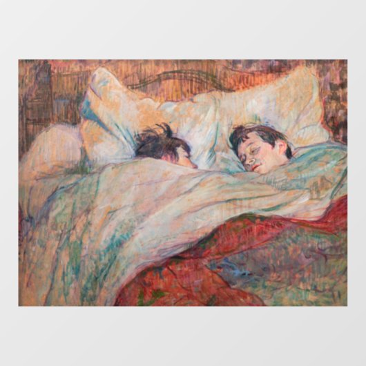 Toulouse-Lautrec - The Bed Raamsticker (Vel)