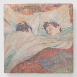 Toulouse-Lautrec - The Bed Stenen Onderzetter