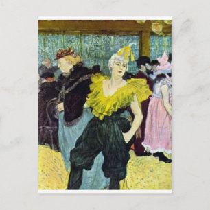 Toulouse Lautrec The Clowness  afbeelding, Briefkaart