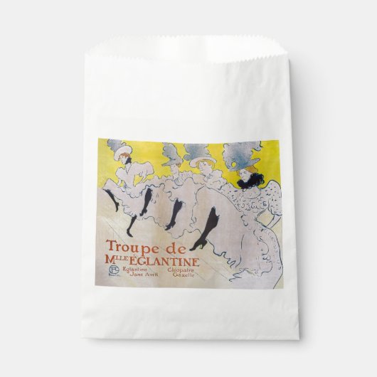 Toulouse-Lautrec - Troupe de Mlle Eglantine Bedankzakje (Voorkant)