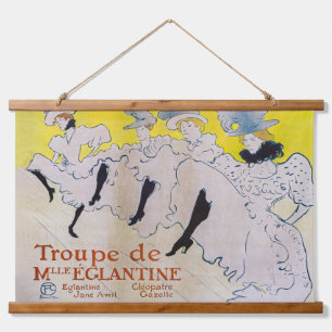 Toulouse-Lautrec - Troupe de Mlle Eglantine Hangend Wandkleed