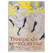 Toulouse-Lautrec - Troupe de Mlle Eglantine Klembord (Achterkant)