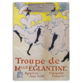 Toulouse-Lautrec - Troupe de Mlle Eglantine Klembord (Voorkant)