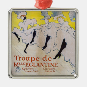 Toulouse-Lautrec - Troupe de Mlle Eglantine Metalen Ornament