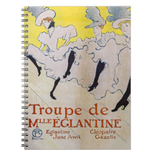 Toulouse-Lautrec - Troupe de Mlle Eglantine Notitieboek