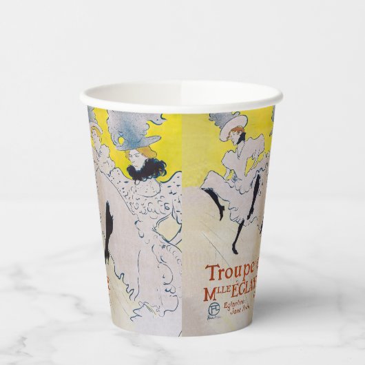 Toulouse-Lautrec - Troupe de Mlle Eglantine Papieren Bekers (Links)