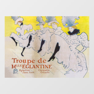 Toulouse-Lautrec - Troupe de Mlle Eglantine Raamsticker