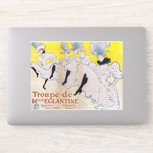 Toulouse-Lautrec - Troupe de Mlle Eglantine Sticker (Computer)