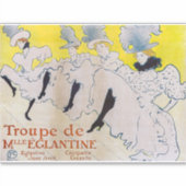 Toulouse-Lautrec - Troupe de Mlle Eglantine Sticker (Voorkant)