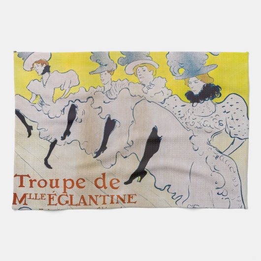 Toulouse-Lautrec - Troupe de Mlle Eglantine Theedoek (Horizontaal)