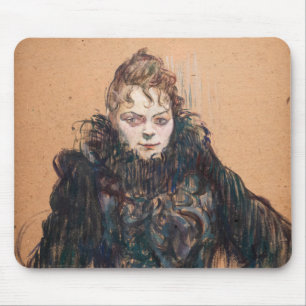 Toulouse-Lautrec - Vrouw met een zwarte boa Muismat