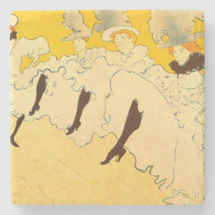 Toulouse Lautrec Yellow Dancing Girl Poster Stenen Onderzetter