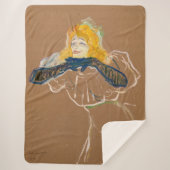 Toulouse-Lautrec - Yvette Guilbert Singing Sherpa Deken (Voorkant)